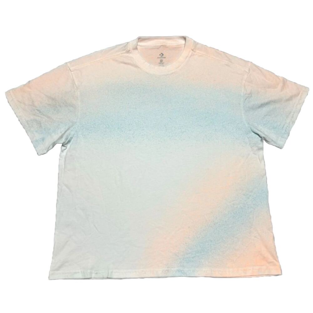 Converse Women Cropped T-shirt MEDIUM Short Sleeve Pastel Sprayed Tee NWOT
